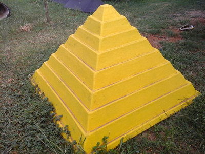 Jungle gym fiberglass cap