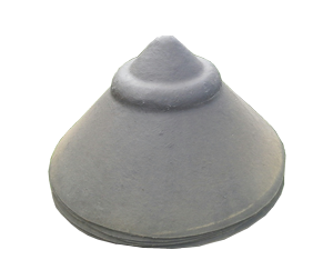 Round Cap Fiberglass Ridging